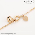 74965 wholesale cheap fashion jewelry 18k gold color simple design star shape anklet with small bell for ladies